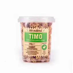Pets Place Timo Crunchy Blokjes Emmer - Hondensnacks - Konijn 330 g aanbieding