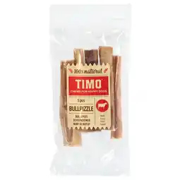 Pets Place Timo Bullepees 12cm - Hondensnacks - 120 g aanbieding