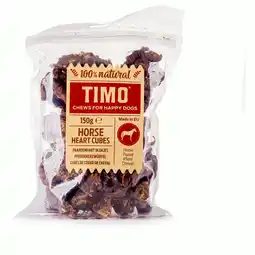 Pets Place Timo Paardenhart Blokjes - Hondensnacks - Paardenvlees 150 g aanbieding