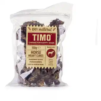 Pets Place Timo Paardenhart Blokjes - Hondensnacks - Paardenvlees 150 g aanbieding