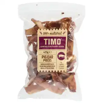 Pets Place Timo Varkensoorstukjes - Hondensnacks - 425 g aanbieding