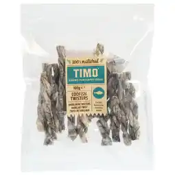 Pets Place Timo Kabeljauw Twists - Hondensnacks - 100 g aanbieding