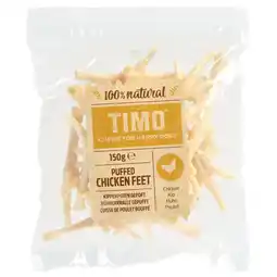 Pets Place Timo Kippenpoten Vriesdroog Gepoft - Hondensnacks - 150 g aanbieding