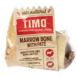Pets Place Timo Runderbot Calcium Gevuld Met Paté - Hondensnacks - Lam Rijst 308 g aanbieding