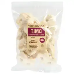 Pets Place Timo Varkensneus Gepoft - Hondensnacks - 400 g aanbieding