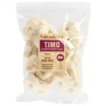 Pets Place Timo Varkensneus Gepoft - Hondensnacks - 400 g aanbieding