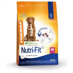 Pets Place Fokker Dog Nutri-Fit M Kip - Hondenvoer aanbieding