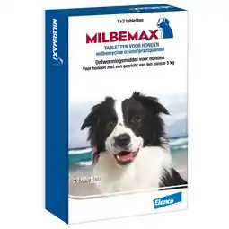 Pets Place Milbemax Milbemax Hond - Anti wormenmiddel - 2 tab 10-50kg aanbieding