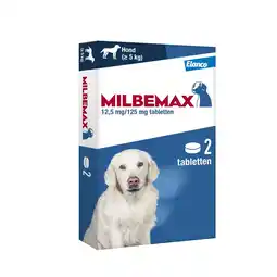 Pets Place Milbemax Milbemax Hond - Anti wormenmiddel - 2 tab 10-50kg aanbieding