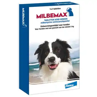 Pets Place Milbemax Milbemax Hond - Anti wormenmiddel - 2 tab 10-50kg aanbieding