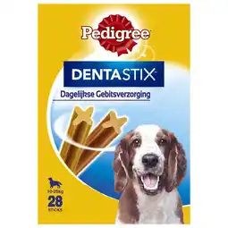 Pets Place Pedigree Dentastix - Hondensnacks - Dental 28 stuks Medium aanbieding