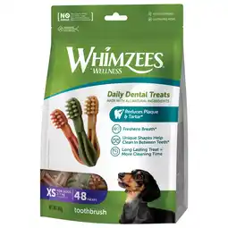 Pets Place Whimzees Tandenborstel Stazak - Hondensnacks - Dental 48x6.4 cm 48 stuks Xsmall aanbieding