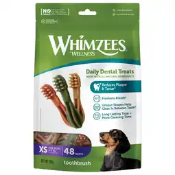 Pets Place Whimzees Tandenborstel Stazak - Hondensnacks - Dental 48x6.4 cm 48 stuks Xsmall aanbieding
