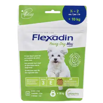 Pets Place Flexadin Young Dog Mini - Chews - Gewricht-Supplement - 60 stuks aanbieding