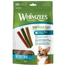 Pets Place Whimzees Stix Stazak - Hondensnacks - Dental 28X11.9 cm 28 stuks Small aanbieding