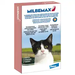 Pets Place Milbemax Milbemax Kitten & Kat - Anti wormenmiddel - 2 tab 0.5 Tot 2 Kg aanbieding