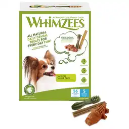 Pets Place Whimzees Variety Box - Hondensnacks - Dental 840 g 56 stuks Small aanbieding