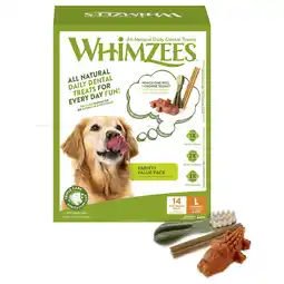 Pets Place Whimzees Variety Box - Hondensnacks - Dental 840 g 14 stuks Large aanbieding