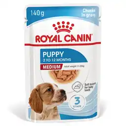 Pets Place Royal Canin Medium Natvoer - Puppy-Hondenvoer - 10x140 g aanbieding