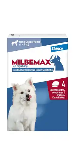 Pets Place Milbemax Milbemax Kauwtablet Kleine Hond - Anti wormenmiddel - 12 g 4 tab 1 Tot 5 Kg aanbieding