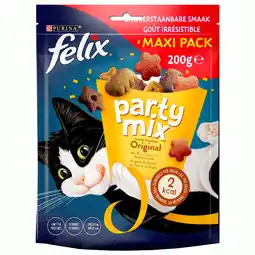 Pets Place Felix Partymix Original - Kattensnack - Mix 200 g aanbieding