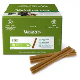 Pets Place Whimzees Stix - Hondensnacks - Dental 1 stuk Xl aanbieding