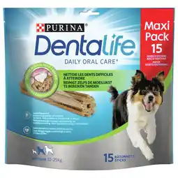 Pets Place Purina Dentalife Daily Oral Care - Hondensnacks - 345 g 15 stuks Multipack Medium aanbieding