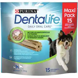 Pets Place Purina Dentalife Daily Oral Care - Hondensnacks - 345 g 15 stuks Multipack Medium aanbieding