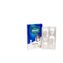 Pets Place Mansonil All Worm Xl Dog Tasty Bone - Anti wormenmiddel - 2 tab 1 Tab Per 35kg aanbieding