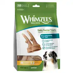 Pets Place Whimzees Antler Stazak - Hondensnacks - 12 stuks Medium aanbieding