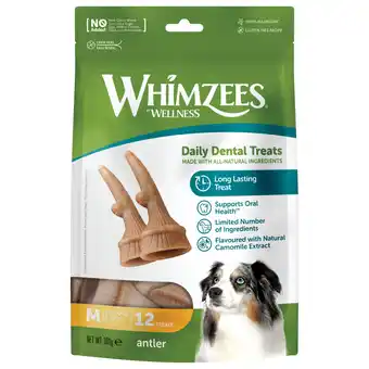 Pets Place Whimzees Antler Stazak - Hondensnacks - 12 stuks Medium aanbieding