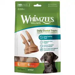 Pets Place Whimzees Antler Stazak - Hondensnacks - 6 stuks Large aanbieding