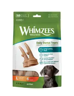 Pets Place Whimzees Antler Stazak - Hondensnacks - 6 stuks Large aanbieding