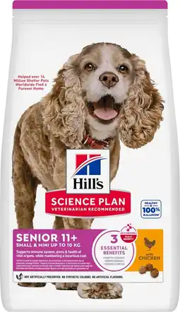 Pets Place Hill's Canine Senior 11plus Small Mini - Hondenvoer - Kip 1.5 kg aanbieding