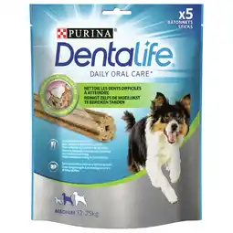 Pets Place Purina Dentalife Daily Oral Care - Hondensnacks - 115 g 5 stuks Medium aanbieding