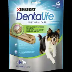 Pets Place Purina Dentalife Daily Oral Care - Hondensnacks - 115 g 5 stuks Medium aanbieding