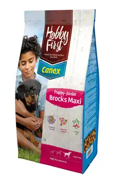Pets Place Hobbyfirst Canex Puppy-Junior Brocks Maxi - Hondenvoer - Kip Rijst 12 kg aanbieding