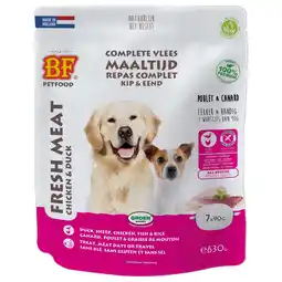 Pets Place Bf Vleesvoeding Compleet - Hondenvoer - Eend 7x90 g aanbieding
