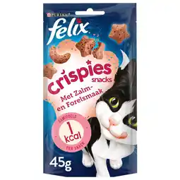 Pets Place Felix Crispies - Kattensnack - Zalm Forel 48 g aanbieding