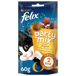 Pets Place Felix Partymix Original - Kattensnack - Mix 60 g aanbieding