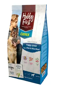 Pets Place Hobbyfirst Canex Puppy-Junior High F & R Maxi - Hondenvoer - Oceaanvis Rijst 12 kg aanbieding