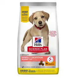 Pets Place Hill's Puppy Perfect Digestion Large Breed - Hondenvoer - Kip Bruine Rijst 12 kg aanbieding