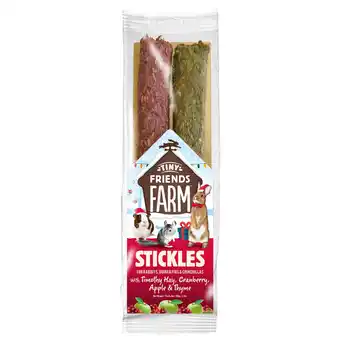 Pets Place Tiny Friends Farm Harry Hamster Christmas Hearts - Knaagdiersnack - Cranberry Appel 120 g aanbieding