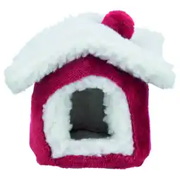 Pets Place Trixie Xmas Schuilplaats - Kooi Accessoire - 15x12x15 cm Rood Wit aanbieding
