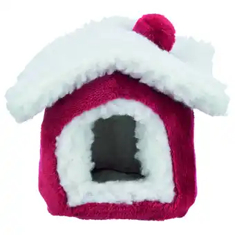 Pets Place Trixie Xmas Schuilplaats - Kooi Accessoire - 15x12x15 cm Rood Wit aanbieding