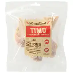 Pets Place Timo Kauwhoef Gevuld Met Schapenvet - Hondensnacks - 4 stuks aanbieding