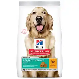 Pets Place Hill's Canine Adult Perfect Weight Large Breed - Hondenvoer - 12 kg aanbieding