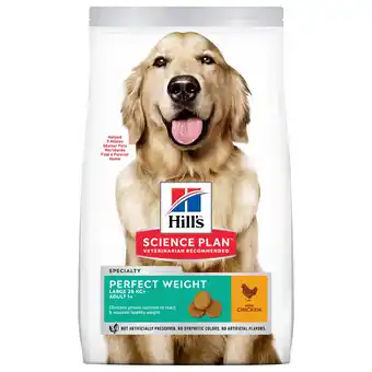 Pets Place Hill's Canine Adult Perfect Weight Large Breed - Hondenvoer - 12 kg aanbieding