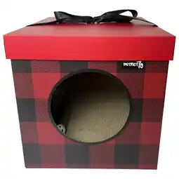 Pets Place District 70 Kerst Cadeau - Kattenspeelgoed - 35x35x35 cm Rood aanbieding