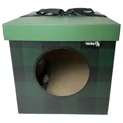 Pets Place District 70 Christmas Cadeau Groen - Kattenspeelgoed - 35x35x35 cm Groen aanbieding